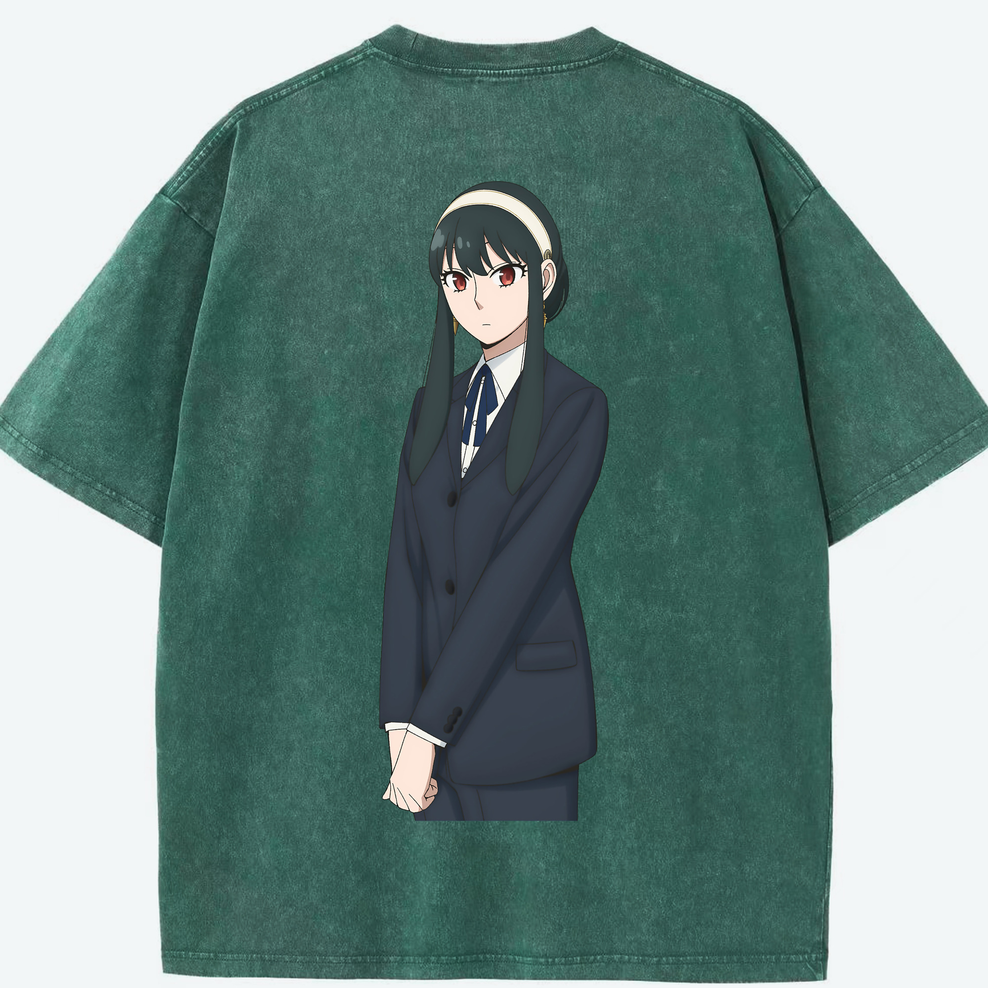 （画像用） SPY×FAMILY间谍家家酒 綿100% ヴィンテージ風 半袖Tシャツ（背面プリント）